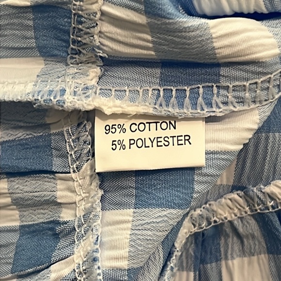 NEW Adorable blue and white checked top ( 3 years ) - Picture 8 of 11